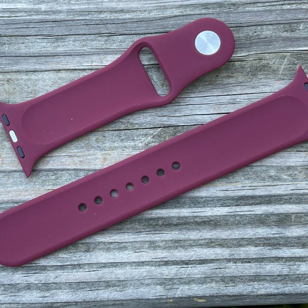 iWatch Replacement Strap Band Purple Rubber Silicon Sport Band Unbranded Size 44